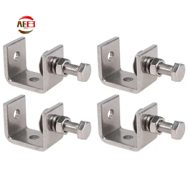 AEE3-4PCS 16-25Mm Heavy Duty Woodworking Clamp Set 304 Stainless Steel C Clamp Tiger Clamp Tools For Welding/Carpenter