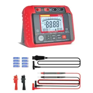 250V-2500V Insulation Resistance Tester, 1MΩ-200GΩ Megohmmeter for Insulation Testing, Electrical Megaohm Meter with Backlight
