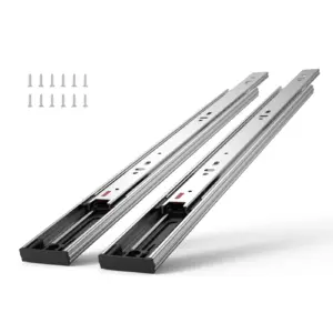 10 Pairs Of 18 Inch Drawer Slides Side Mount Rails, Heavy Duty Full Extension Steel Track, Soft-Close Noiseless Guide Glides