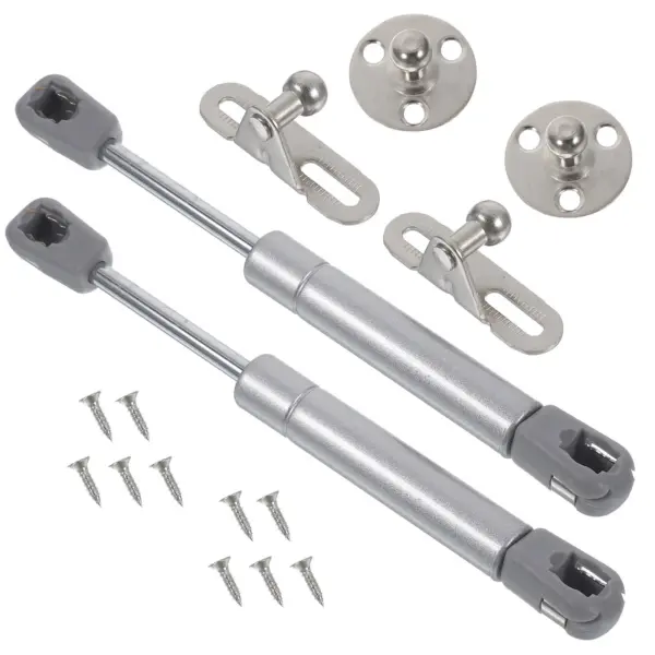 1Set Stainless Steel Hydraulic Gas Spring Support Hinge for Cabinet Lid Lift Drop Down Door Smooth Quiet Closing Heavy Duty