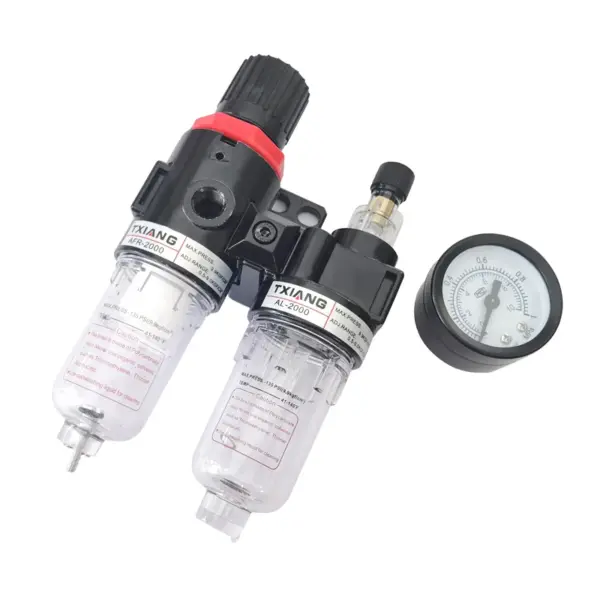 1 pcs AFC2000 1/4" Port FRL Union Air Treatment Air Filter Regulator Combination AFC2000 Lubricator Combinations