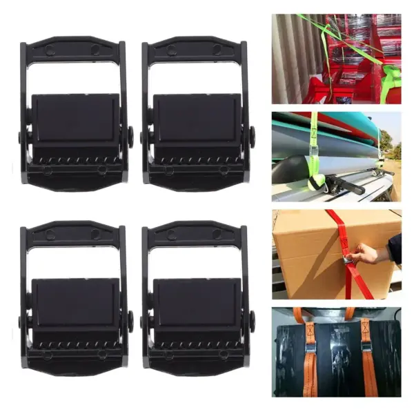 1Pcs Premium Zinc Alloy Press Cam Buckle Smooth Surface Rust Resistant Webbing Strap Buckle for Car Boxes Boards Tensioner