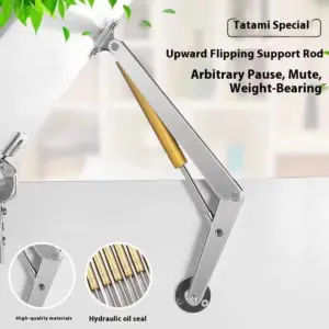 Heavy Duty Gas Struts 60N-200N Soft Close Lid Support Hinges Automatic Slow Lowering Safe Pneumatic Lid Lifters Gas Springs