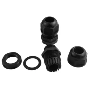 10 PCS IP68 Nylon Cable Glands Black Gray pg9 pg11 pg13.5 pg16 Strain Relief pg7 Cable Gland Waterproof