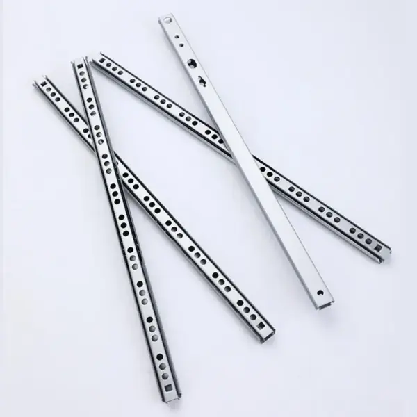2Set Smooth Glide Bearing Drawer Slides 17mm Wide Two Way Slide Drawer Glides 8"-17" Hardware Accessories Drawer Rail