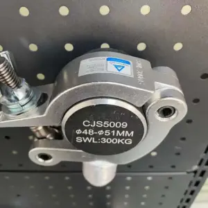 9-Count Side Hook Clamp With Half Connector Aluminum Fit Trussing Tube 48-51mm Load 300kg Stage Effect Light DJ Lighting Fixture
