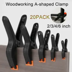 20 Pack Spring Clamps 2/3/4/6inch Plastic Clips Small Backdrop  Spring Clips for Crafts Backdrop Stand Woodworking Photography