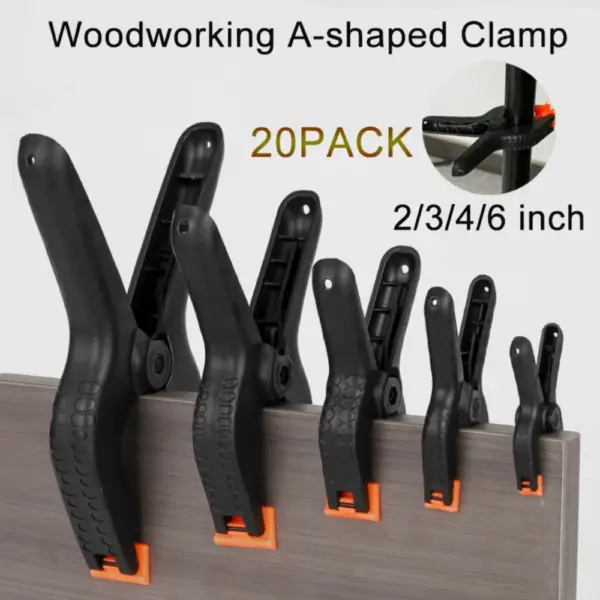 20 Pack Spring Clamps 2/3/4/6inch Plastic Clips Small Backdrop  Spring Clips for Crafts Backdrop Stand Woodworking Photography
