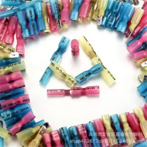 220PCS Waterproof Insulated Butt Wire Connector Heat Shrink Crimp Terminals Kit Male Female Electrical Cable Spade Terminal