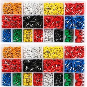 2120Pcs Copper Electric Wire Crimp Connectors Set Insulated Bootlace Cooper Ferrules Kit Cord Pin End Terminals For 22-5AWG
