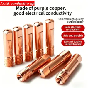European-style M6 15AK Conductive Tip 0.8 Wire Feeder  MIG/MAG Welding Machine Accessories Welding Torch 1.2 Copper Wire Feeder