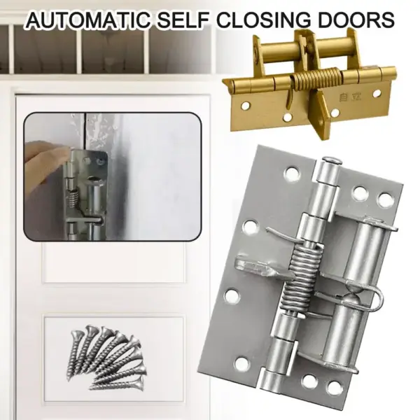 Invisible Spring 90 degrees Spring self-aligning hinge Positioning hinge Automatic closing Furniture Supplies