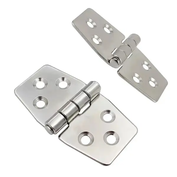 Hot 1pc Stainless Steel Marine Door Hatch Hinge Heavy Duty Boat Hinge Distribution Box Control Cabinet Hinge 76*38*2mm