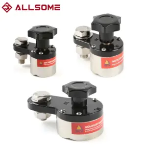 ALLSOME On/Off Magnetic Welding Ground Clamp Rare Earth Switchable Magnet Welding Holder 200A/300A/600A