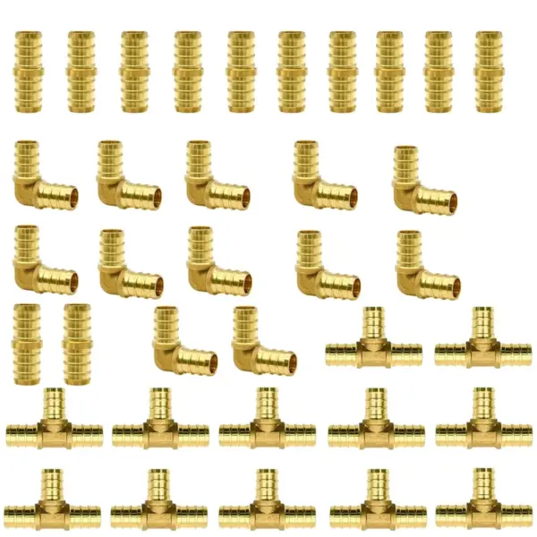 1/2 inch PEX Fittings kit for PEX Hose Pipe And Tubing, 1/2 " Fittings, Elbow TEE Straight Couplings Set
