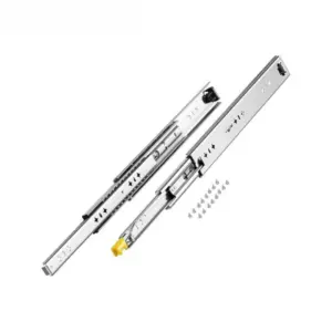 Top Quanlity Five Year Warranty 53mm Width Set of 2 250 lbs Weight Lockable Drawer Rails Ball Bear Slide For Smooth Pull-out