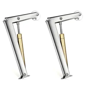 ABGH-Safe Pneumatic Gas Spring Struts 2Pcs Heavy Duty Soft Close Lid Support Hinge Automatic Slow Lowering Gas Lifters