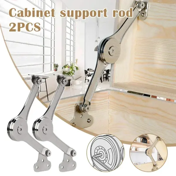 2PCS Furniture Adjustable Cabinet Prop Pneumatic Hardware Randomly Stop Spring Support Hydraulic Gas Strut Door Hinge