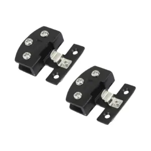2x Glass Cabinet Door Hinge Cupboard Hinge 90° High Performance Side Mounted Sturdy Heavy Duty Cabinet Clamp for Bathroom