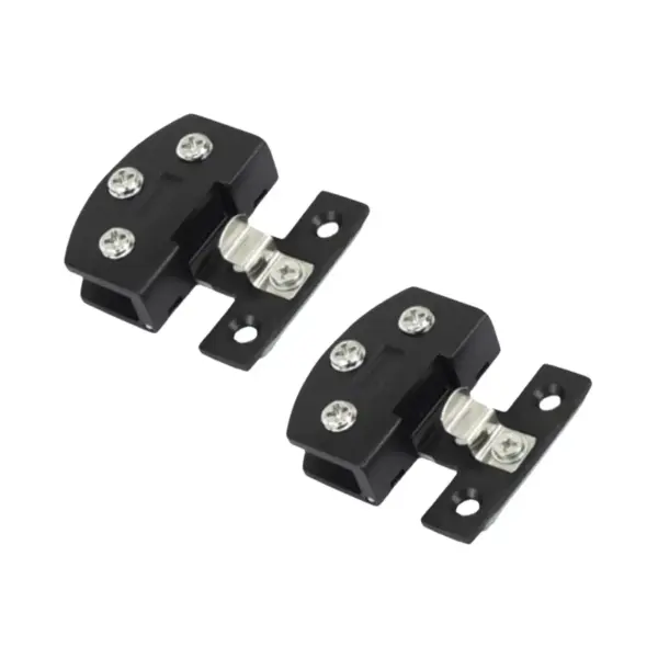 2x Glass Cabinet Door Hinge Cupboard Hinge 90° High Performance Side Mounted Sturdy Heavy Duty Cabinet Clamp for Bathroom