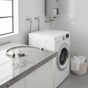 Stainless StainlessFlex Connector Heat-Resistant Flexible Braided Pipe Plumbing Part Long-Lasting for Dryer, Bathroom