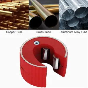 BOFO 2PCS 15mm & 22mm Copper Pipe Cutter Mini Auto Pipe Slice Tool Zinc Alloy Tube Cutter for Cutting Copper Aluminum Pipes