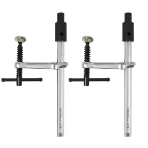 Allsome 2pcs Inserta Clamps, Fits 16 mm Holes, 160mm Capacity, 80mm Throat Depth, 136 kg Clamping Pressure, 16mm x 8mm Rail Size