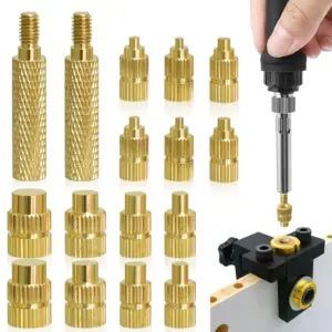 M2 M3 M4 M5 M6 M8 Soldering Iron Tip Brass Thread Insert Nut Heat Set Insert Tool Hot Melt Plastic Nuts Kit Printing 3D inserts