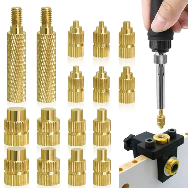 M2 M3 M4 M5 M6 M8 Soldering Iron Tip Brass Thread Insert Nut Heat Set Insert Tool Hot Melt Plastic Nuts Kit Printing 3D inserts