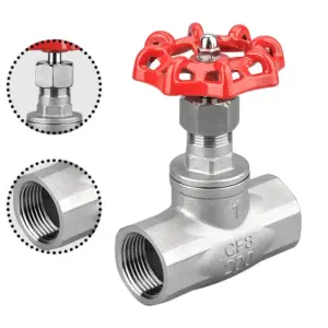 Female Thread Stainless Steel Globe Valve SS304 High Temperature Water Needle Valve American Gate Valve