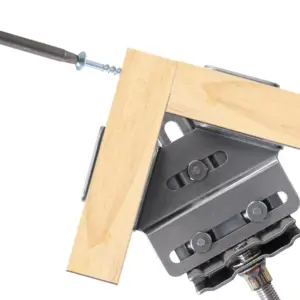 1/2/4pcs 90 Degree Fixing Clips Stainless Steel Right Angle Splicing Quick Clamp 90° Holder Fixed Clip for Wood Panel Splicing