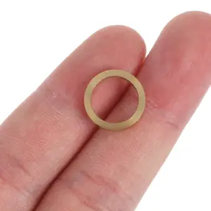 10Pcs Door Hinge Gaskets Copper Heavy Duty Round Flat Washers Bathroom Kitchen Main Door Reinforcement Hardware Waterproof