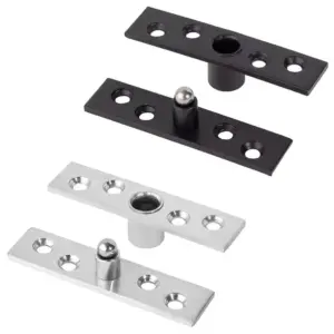 New Stainless Steel Pivot Hinge With Screws 360° Swivel Door Concealing Shaft Heavy Duty Central Rotating Hinge