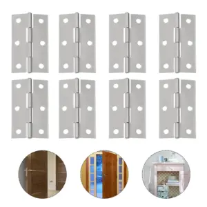 20Pcs Heavy Duty Stainless Steel 180 Degree Silent Door Hinges for Cabinets Cupboard Furniture Home Window Doors Butt Hinges
