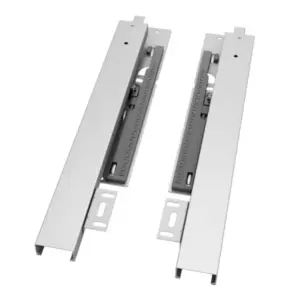 22" Undermount Drawer Slide Bottom Mounted and Bottom Support 88 lb Load Capacity 3-Fold Full Extension visible Drawer Slies 1