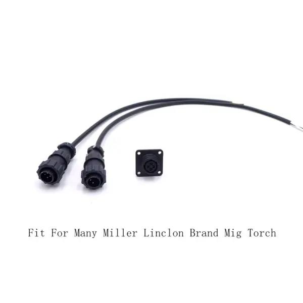 2 or 4 Prong Pin Socket Connector Aviation Plug TIG MIG Spool Gun Plasma Cutting Torch Welding Part