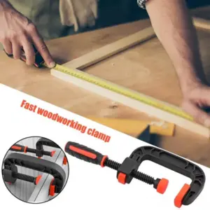 2pcs Heavy Duty Spring Clamps Reinforced Durable Fixed Strong Clamping Jaw Clip for Wood Working Clamps Tools Accessories
