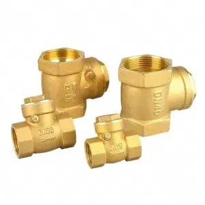 Thickened Brass Horizontal Non Return Forged Check Valve Water Switch Tap Water Switch For Water Sanitary Fittings DN15/20/25/32