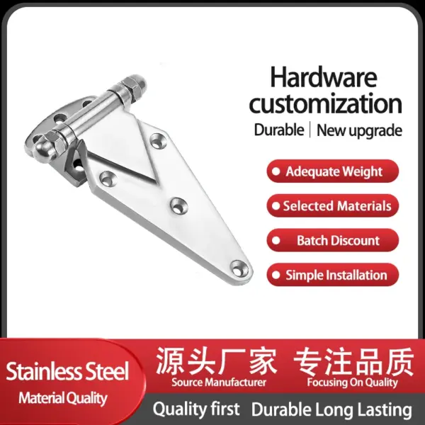 Industrial Electrical Doors Container Ship Side Doors Heavy-Duty Thickened Hinges 304 Stainless Steel Hinges