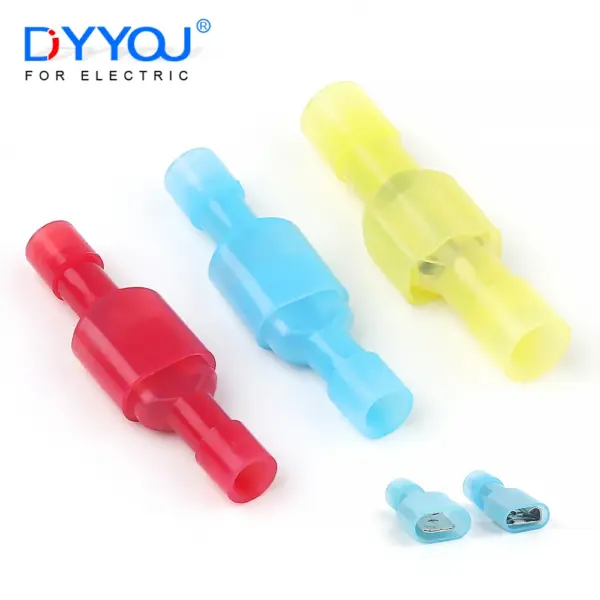 50PCS/25set MDFN/FDFN Nylon Insulated Spade Quick Connectors Kit Male Female Crimp Terminal Electrical Cable Wire Connector