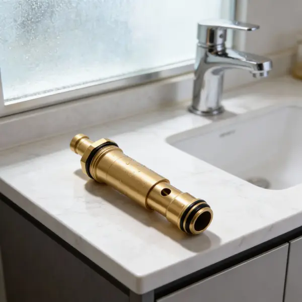 Shower Diverter Valve Replacement Brass Top Mount Cartridge Compatible Water Separator Bathtub Tap Pull Rod Diverter Valve
