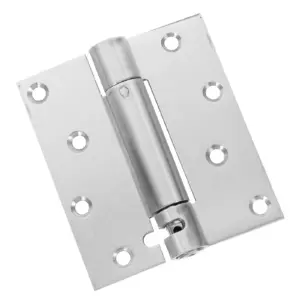 1Set Self Closing Door Hinges Heavy Duty Stainless Steel Screen Door Hinges Automatic Mute Durable for Home Doors