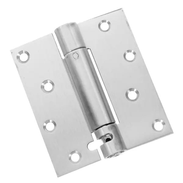 1Set Self Closing Door Hinges Heavy Duty Stainless Steel Screen Door Hinges Automatic Mute Durable for Home Doors