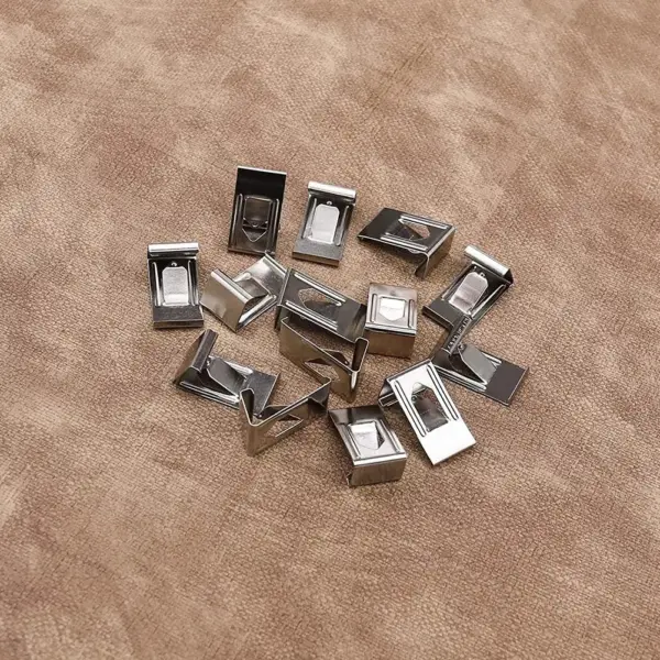 50Pcs Photo Frame Hanger Clip Metal Spring Turn Type for Hanging Pictures Fast Secure No Frame Damage 3D Printer Bed Clamp Tool
