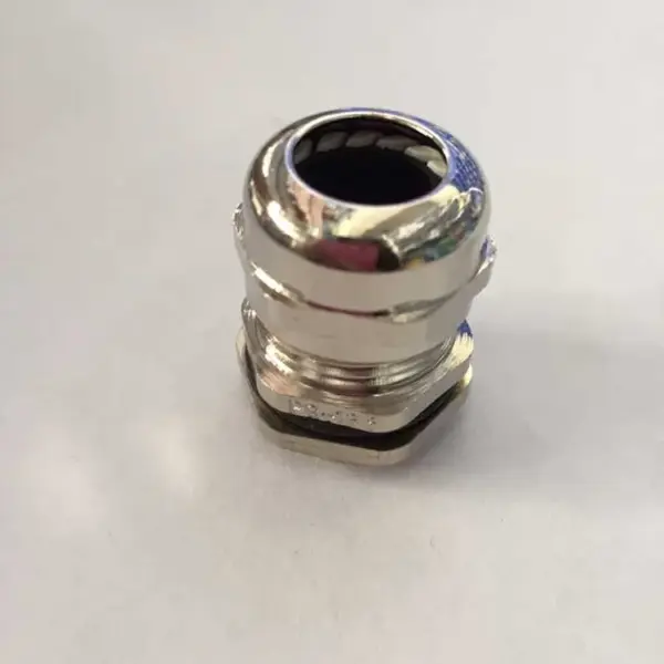 20MM Dia Thread PG13.5 Waterproof Metal Cable Gland Joint Silver Tone