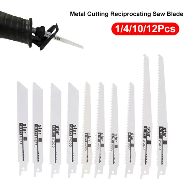 Universal Woodworking And Metal Cutting Reciprocating Saw Blade For DIY Professional Use Coarse And Fine Teeth