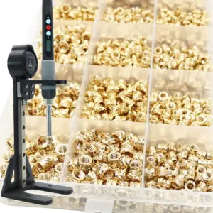 M2 M2.5 M3 M4 M5 M6 Brass Inserts Nuts Thread Heat Tool Digital Soldering Iron for 3D Printer Plastic PCB Heat Set Press Machine
