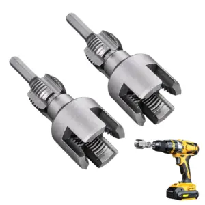 Integrated Internal External Pipe Threading Tool Pipe Trimming Tool Electric Drill Threader Precise Home Repair Supplies