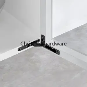 40KG Cabinet Hydraulic Damping Buffering Hinge Aluminum Frame Glass Door Hinge Hidden Cabinet Door Heavy Duty Hinge