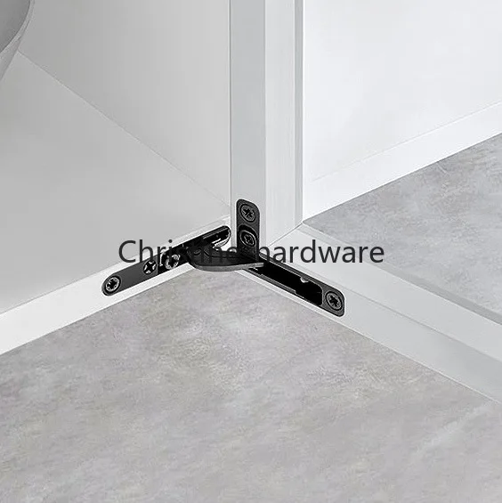 40KG Cabinet Hydraulic Damping Buffering Hinge Aluminum Frame Glass Door Hinge Hidden Cabinet Door Heavy Duty Hinge
